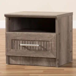 Gallia Modern And Contemporary Oak Finished 1 Drawer Nightstand Brown - Baxton Studio 14 Gallia Modern And Contemporary Oak Finished 1 Drawer Nightstand Brown - Baxton Studio -Urban Dwell Gear Outlet Store GUEST 52cf1045 b886 4b2e a6f7 adf2de06b10a
