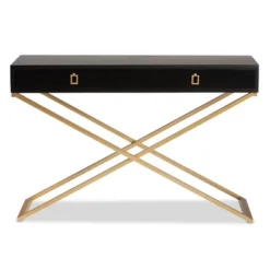 Madan Wood And Metal 2 Drawer Console Table Black/Gold - Baxton Studio 11 Madan Wood And Metal 2 Drawer Console Table Black/Gold - Baxton Studio -Urban Dwell Gear Outlet Store GUEST 52db4eb5 ef4e 4c67 a6e7 62797b3bc02e