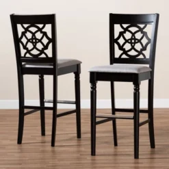 Set Of 2 Alexandra Barstool - Baxton Studio -Urban Dwell Gear Outlet Store GUEST 545290a3 6c96 4ccc 99f8 b3d8b986024e