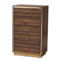Cormac Wood And Metal 5 Drawer Storage Chest - Baxton Studio -Urban Dwell Gear Outlet Store GUEST 550105d8 1c13 492f 95ba d2ddf5e41dab