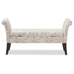 Avignon Script - Patterned French Laundry Fabric Storage Ottoman Bench - Baxton Studio 8 Avignon Script - Patterned French Laundry Fabric Storage Ottoman Bench - Baxton Studio -Urban Dwell Gear Outlet Store GUEST 56893ef9 1047 4c3b 9bfe 32af2169e7f1