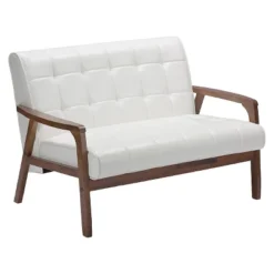 Urban Dwell Gear Outlet Store 5 Mid-Century Masterpieces Loveseat White - Baxton Studio