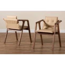 2pc Marcena Imitation Leather Upholstered And Wood Dining Chair Set - Baxton Studio 16 2pc Marcena Imitation Leather Upholstered And Wood Dining Chair Set - Baxton Studio -Urban Dwell Gear Outlet Store GUEST 57c442f6 a00a 41bd 99bf 39f79fbcb926