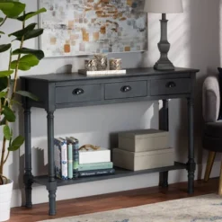 Garvey Wood 3 Drawer Entryway Console Table - Baxton Studio 15 Garvey Wood 3 Drawer Entryway Console Table - Baxton Studio -Urban Dwell Gear Outlet Store GUEST 57d07689 c623 4974 a73e 0e9c6db78cf6