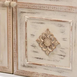 Favian Two-Tone Wood And Metal 2 Door Sideboard Dining Cabinet White/Weathered Brown - Baxton Studio -Urban Dwell Gear Outlet Store GUEST 5a9995b2 20a5 4a9a 9405 8441c875aee5