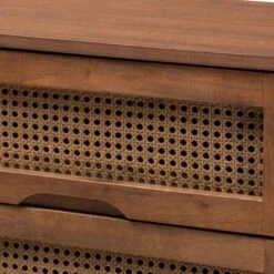 Barrett Wood And Synthetic Rattan 6 Drawer Dresser Walnut Brown - Baxton Studio -Urban Dwell Gear Outlet Store GUEST 5b1f2d27 8638 4e02 ba1e f06b61ef2659