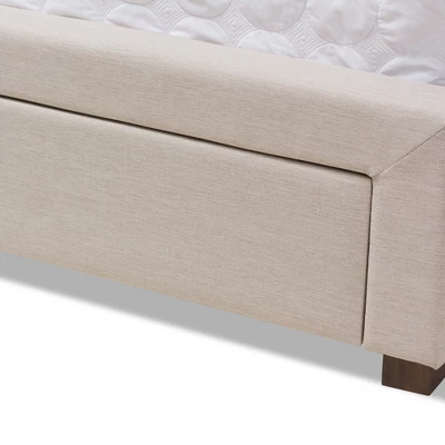 Baxton Studio Aurelie Modern And Contemporary Fabric Upholstered Storage Bed 11 Baxton Studio Aurelie Modern And Contemporary Fabric Upholstered Storage Bed - Image 11