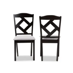 Set Of 2 Ruth Espresso Finished Dining Chair Gray/ Brown - Baxton Studio 8 Set Of 2 Ruth Espresso Finished Dining Chair Gray/ Brown - Baxton Studio -Urban Dwell Gear Outlet Store GUEST 5d22a1e0 8523 459b 9349 fccaadc03122