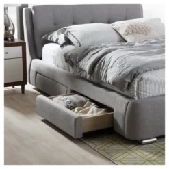 King Camile Modern And Contemporary Fabric Upholstered 4 Drawer Storage Platform Bed Gray - Baxton Studio 11 King Camile Modern And Contemporary Fabric Upholstered 4 Drawer Storage Platform Bed Gray - Baxton Studio -Urban Dwell Gear Outlet Store GUEST 5d317547 2949 4268 8a4a f94ffb1ac11d