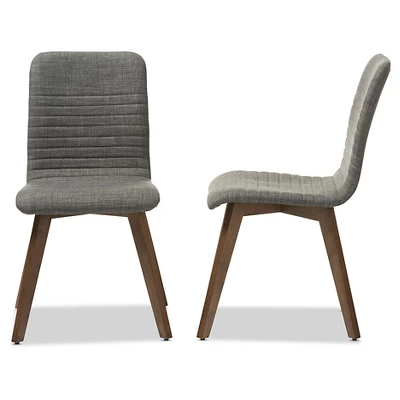 Set Of 2 Sugar Mid-century Dining Chairs - Baxton Studio 3 Set Of 2 Sugar Mid-century Dining Chairs - Baxton Studio - Image 3