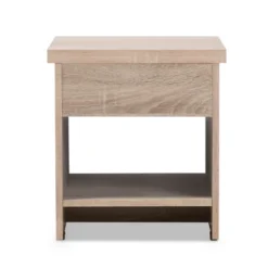 Jamie Modern And Contemporary Two - Tone Wood 1 - Drawer 1 - Shelf Nightstand - Brown - Baxton Studio -Urban Dwell Gear Outlet Store GUEST 5f13af32 872a 479c 8939 992ee677a8de