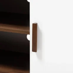 Quinn 2 Door Wood TV Stand For TVs Up To 75" Walnut/White - Baxton Studio 11 Quinn 2 Door Wood TV Stand For TVs Up To 75" Walnut/White - Baxton Studio -Urban Dwell Gear Outlet Store GUEST 62294f12 b5e5 41e1 aa33 1e37861084b7