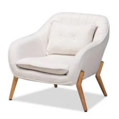 Valentina Velvet Natural Wood Armchair - Baxton Studio -Urban Dwell Gear Outlet Store GUEST 6251b36c 88c0 4db3 ac58 7a3da6c07f08