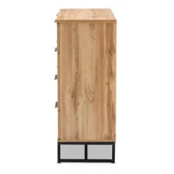 Reid Wood And Metal 4 Drawer Dresser Oak/Black - Baxton Studio 10 Reid Wood And Metal 4 Drawer Dresser Oak/Black - Baxton Studio -Urban Dwell Gear Outlet Store GUEST 6264ea5a 5e54 4dc6 8101 379aa51ef6dc