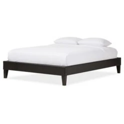 Lancashire Modern And Contemporary Faux Leather Upholstered Bed Frame With Tapered Legs - Baxton Studio -Urban Dwell Gear Outlet Store GUEST 6268c574 99c0 47eb aec2 26c43694a647