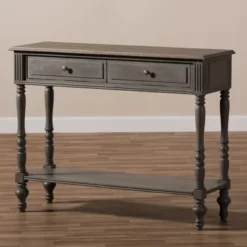 Noemie Country Cottage Farmhouse Finished 2 Drawer Console Table Brown - Baxton Studio -Urban Dwell Gear Outlet Store GUEST 62845767 6c89 4395 bc29 cef2d9ca64f2