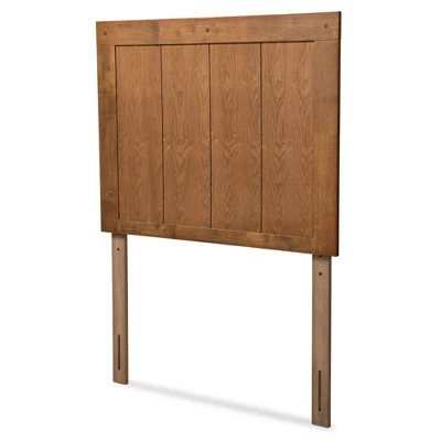 Patwin Wood Headboard Walnut - Baxton Studio 6 Patwin Wood Headboard Walnut - Baxton Studio - Image 6