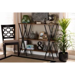 Norton Rustic And Industrial Wood And Black Metal Console Table Walnut Brown - Baxton Studio 8 Norton Rustic And Industrial Wood And Black Metal Console Table Walnut Brown - Baxton Studio -Urban Dwell Gear Outlet Store GUEST 64fa58a7 d4fb 488b a98c 27d6b7bbf0e5