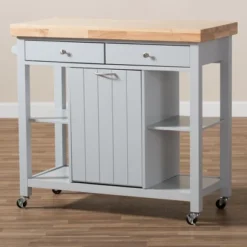 Hayward Coastal And Farmhouse Natural Wood Kitchen Cart White, Light Brown - Baxton Studio 14 Hayward Coastal And Farmhouse Natural Wood Kitchen Cart White, Light Brown - Baxton Studio -Urban Dwell Gear Outlet Store GUEST 65a31fd1 6211 4ffd ae4d 57d9c2d3f640
