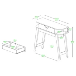 Wales Wood 1 Drawer Console Table Light Brown - Baxton Studio -Urban Dwell Gear Outlet Store GUEST 65c48dc8 b8c1 4648 a2da 1cccb112b18c