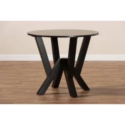 35" Irene Wide Round Wood Dining Table - Baxton Studio -Urban Dwell Gear Outlet Store GUEST 66f2a09a fcf0 41ec bc5d fb92932a0595