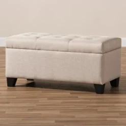 Michaela Modern And Contemporary Fabric Upholstered Storage Ottoman - Baxton Studio 21 Michaela Modern And Contemporary Fabric Upholstered Storage Ottoman - Baxton Studio -Urban Dwell Gear Outlet Store GUEST 67706284 d591 46e7 bdbc dbbc4c96778b