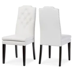 Set Of 2 Dylin Modern And Contemporary Faux Leather Dining Chairs - Baxton Studio -Urban Dwell Gear Outlet Store GUEST 67d6230e 066b 4c48 945e fe51062dc93e