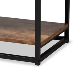 Bardot Wood And Metal 3 Tier Console Table Walnut Brown/Black - Baxton Studio -Urban Dwell Gear Outlet Store GUEST 6a347a80 c1c0 4300 9d78 04eef5dd1fb6