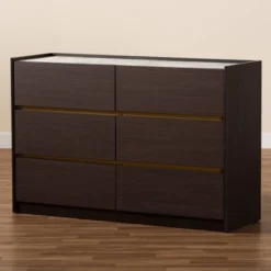Walker Wood 6 Drawer Dresser With Faux Marble Top Dark Brown/Marble/Gold - Baxton Studio 15 Walker Wood 6 Drawer Dresser With Faux Marble Top Dark Brown/Marble/Gold - Baxton Studio -Urban Dwell Gear Outlet Store GUEST 6a97ad64 7c0a 43cf 9464 1eb0da59c569