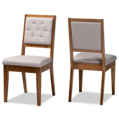 2pc Gideon Wood Dining Chair Set - Baxton Studio -Urban Dwell Gear Outlet Store GUEST 6ab0728f 6231 4d70 bc88 59f20b9c0693
