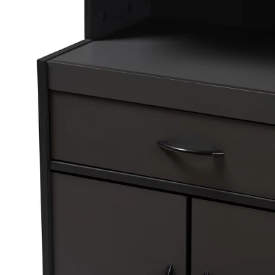 Tannis Finished Kitchen Cabinet - Baxton Studio 2 Tannis Finished Kitchen Cabinet - Baxton Studio - Image 2