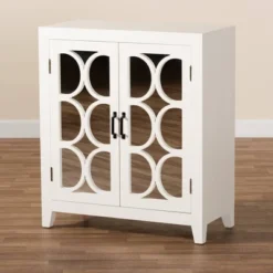 Garcelle Wood And Mirrored Glass 2 Door Sideboard White - Baxton Studio -Urban Dwell Gear Outlet Store GUEST 6c0847aa 3364 40da a3d8 03403db59c8c