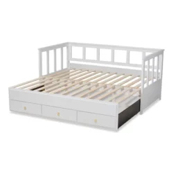 Twin To King Kendra Expandable Daybed With Storage Drawers White - Baxton Studio -Urban Dwell Gear Outlet Store GUEST 6d3a829f e240 49e7 a567 4765c015f84a