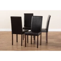 Set Of 4 Andrew Modern Dining Chairs Dark Brown - Baxton Studio -Urban Dwell Gear Outlet Store GUEST 6e604f44 3bfe 460a 8488 b326e841e30a