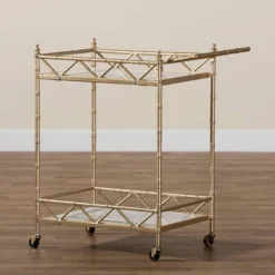 Mela Metal And Marble 2 Tier Wine Cart Gold/White Marble - Baxton Studio 11 Mela Metal And Marble 2 Tier Wine Cart Gold/White Marble - Baxton Studio -Urban Dwell Gear Outlet Store GUEST 6ebf122e 79cf 4bd4 8fe2 199426fd8a38