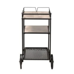 Huntley Wood And Metal Mobile Wine Cart Walnut Brown/Black - Baxton Studio -Urban Dwell Gear Outlet Store GUEST 6f7ad547 616f 4ebf b55c 85ea4f0c3d0b