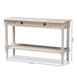 Ariella Whitewashed 1 Drawer Console Table White - Baxton Studio -Urban Dwell Gear Outlet Store GUEST 6f8c1e28 280c 47fb a3d2 682bc9f78b14