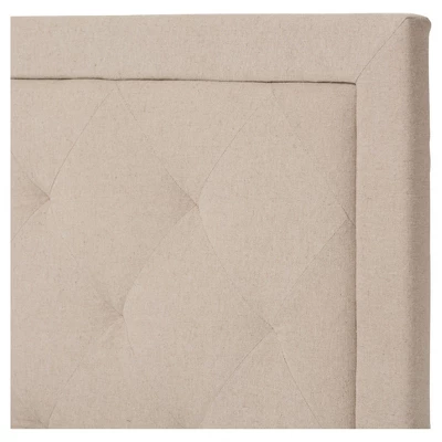 Paris Modern And Contemporary Linen Upholstered Tufting Platform Bed - Twin - Baxton Studio 2 Paris Modern And Contemporary Linen Upholstered Tufting Platform Bed - Twin - Baxton Studio - Image 2