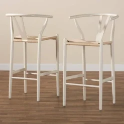Set Of 2 Paxton Wood Counter Stools White - Baxton Studio -Urban Dwell Gear Outlet Store GUEST 6f9d55b7 d44f 4858 a2d0 e81c751a48c6