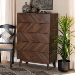 Hartman Wood 5 Drawer Storage Chest Walnut Brown - Baxton Studio 19 Hartman Wood 5 Drawer Storage Chest Walnut Brown - Baxton Studio -Urban Dwell Gear Outlet Store GUEST 70bcb16c 8038 4376 99d8 709a7ea9bd74