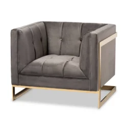Ambra Velvet Armchair - Baxton Studio -Urban Dwell Gear Outlet Store GUEST 70fb433d ff27 4c12 9d0d 9ff4efbb09d8