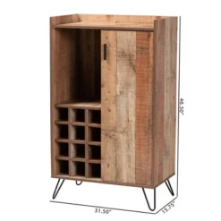 Mathis Wood And Wine Cabinet Brown/Gold - Baxton Studio 17 Mathis Wood And Wine Cabinet Brown/Gold - Baxton Studio -Urban Dwell Gear Outlet Store GUEST 710a5433 1e32 4797 b9b7 344a4e291a28