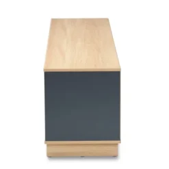 Reed 2 Drawer Wood TV Stand For TVs Up To 75" White/Oak - Baxton Studio -Urban Dwell Gear Outlet Store GUEST 713fc665 e6c6 49c5 94b4 d7bea43efd21