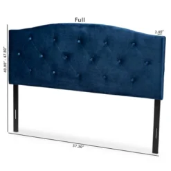 Leone Velvet Fabric Upholstered Headboard - Baxton Studio -Urban Dwell Gear Outlet Store GUEST 71542883 d05a 4894 a556 3354b7db2676