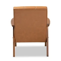 Nikko Mid-Century Faux Leather Upholstered Wood Lounge Chair Walnut/Brown - Baxton Studio 9 Nikko Mid-Century Faux Leather Upholstered Wood Lounge Chair Walnut/Brown - Baxton Studio -Urban Dwell Gear Outlet Store GUEST 72ad8fab 7cda 4dce 9cbc f4f1a977b08c