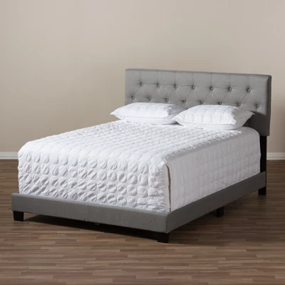 Cassandra Modern And Contemporary Fabric Upholstered Bed - Baxton Studio 6 Cassandra Modern And Contemporary Fabric Upholstered Bed - Baxton Studio - Image 6