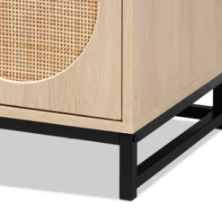 Ardon Bohemian Wood And Metal 2 Door Natural Rattan TV Stand For TVs Up To 40" Light Brown/Black - Baxton Studio 12 Ardon Bohemian Wood And Metal 2 Door Natural Rattan TV Stand For TVs Up To 40" Light Brown/Black - Baxton Studio -Urban Dwell Gear Outlet Store GUEST 73ce36dc a13c 4ca5 bac0 cfa870040463