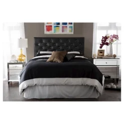 Viviana Modern And Contemporary Faux Leather Upholstered Button-Tufted Headboard - Baxton Studio -Urban Dwell Gear Outlet Store GUEST 7419b379 5ac8 4088 8c5b 1a494fe66231