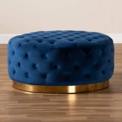 Sasha Velvet Upholstered Cocktail Ottoman Royal Blue/Gold - Baxton Studio 7 Sasha Velvet Upholstered Cocktail Ottoman Royal Blue/Gold - Baxton Studio -Urban Dwell Gear Outlet Store GUEST 74356261 fb0c 422f 83dc 7421c3797380