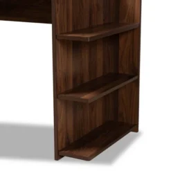 Garnet Wood Desk With Shelves Walnut/Brown - Baxton Studio -Urban Dwell Gear Outlet Store GUEST 743c3a86 4d19 4df7 9c9d e2fe572c9cca